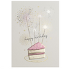 Amaretto Birthday Cake Card