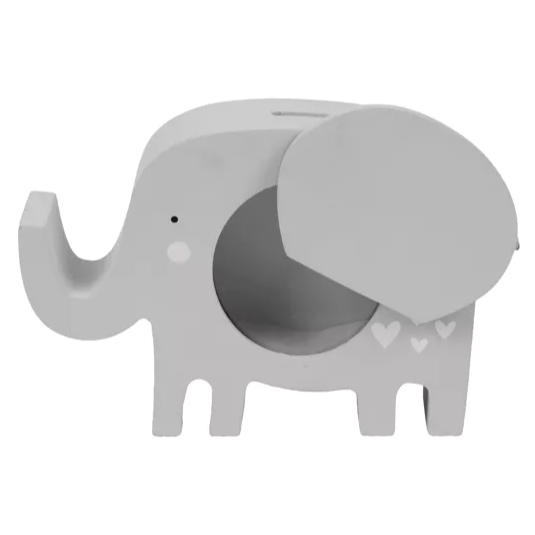 Petit Cheri Wooden Money Box - Elephant