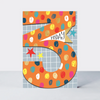 Ditto Age 3 Orange Birthday Card