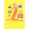 First Chapter Boy Age 2 Happy Birthday Card