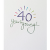 Mimosa 40 Years Young Card