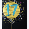 Pick 'N' Mix Age 17 Birthday Balloon Card