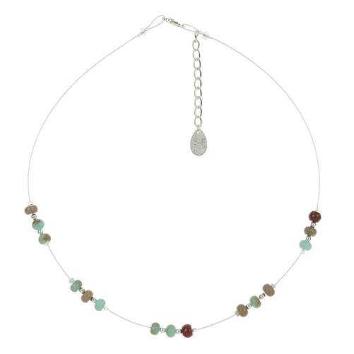 Carrie Elspeth Earth Tones Spaced Necklace