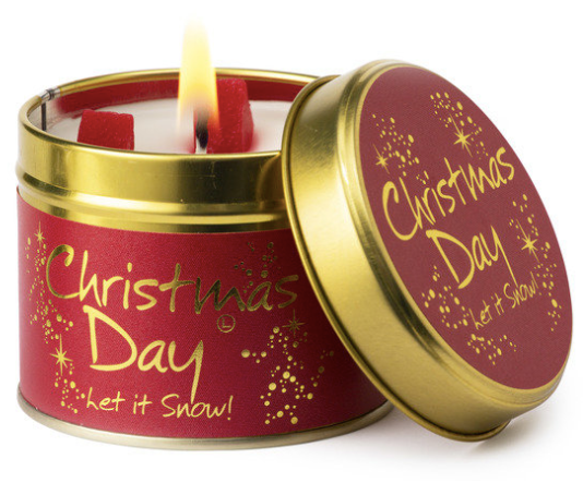 Lily-flame Christmas Day Scented Tin