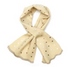 POM Cream Fine Knit Pull Through Scarf