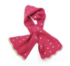 POM Raspberry Red Fine Knit Pull Through Scarf