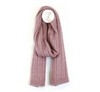 POM Dusty Pink Recycled Yarn Herringone Cable Knit Scarf