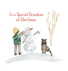 Winterland Grandson Snowman Christmas Card