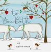 Nephew Merry Christmas - Tree With Stockings & Baubles Card