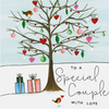 To A Special Couple With Love - Tree With Love Hearts & Baubles/Presents Card