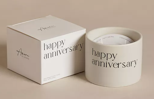 Amore Double Wick Candle - Happy Anniversary - More Than Just a Gift | Narborough Hall