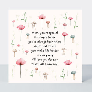 Woodland Wishes Mum You're Special Card - More Than Just a Gift | Narborough Hall