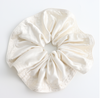 Oversized Cream Silky Scrunchie