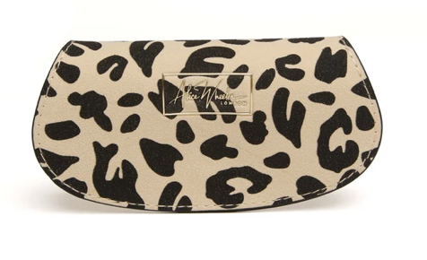 Alice Wheeler Leopard Large Glasses Case