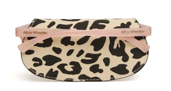 Alice Wheeler Leopard Large Glasses Case
