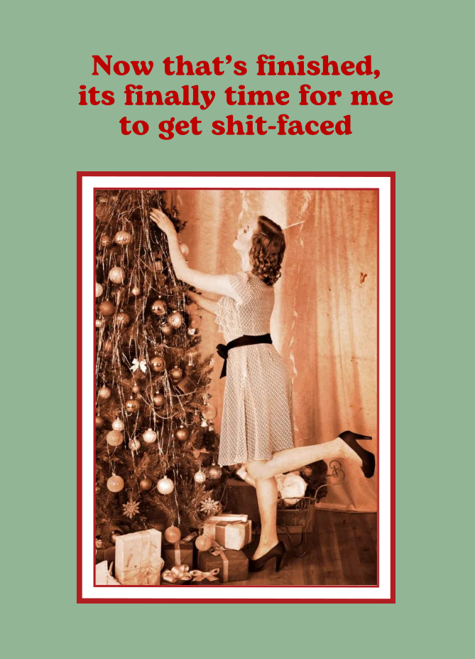 Christmas Chutney Shit Faced Christmas Card