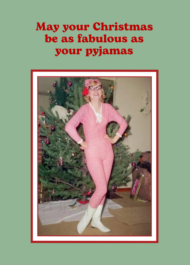 Christmas Chutney Christmas PJs Christmas Card