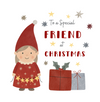 Holly Jolly  Special Friend Christmas Card