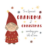 Holly Jolly Grandma Christmas Card