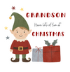 Holly Jolly Grandson Christmas Card