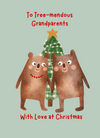 Petimo Treemendous Grandparents Christmas Card