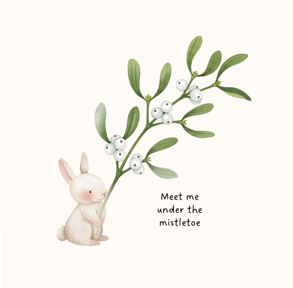 Woodland Wishes Mistletoe Christmas Card
