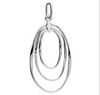 Sterling Silver Interlinked Hoop Necklace