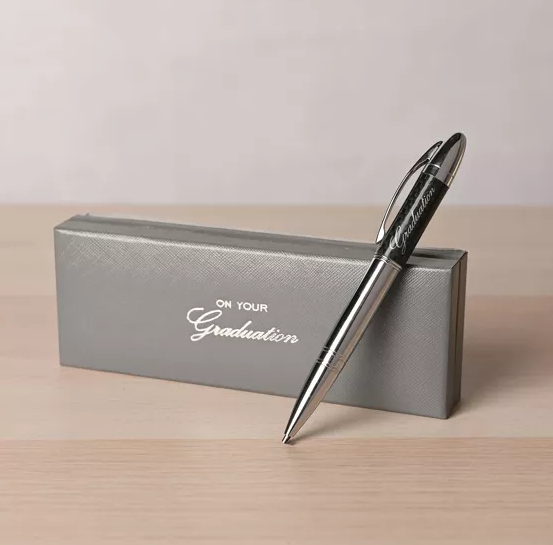 Celebrations- Black/ Chrome Plated Pen- Graduation