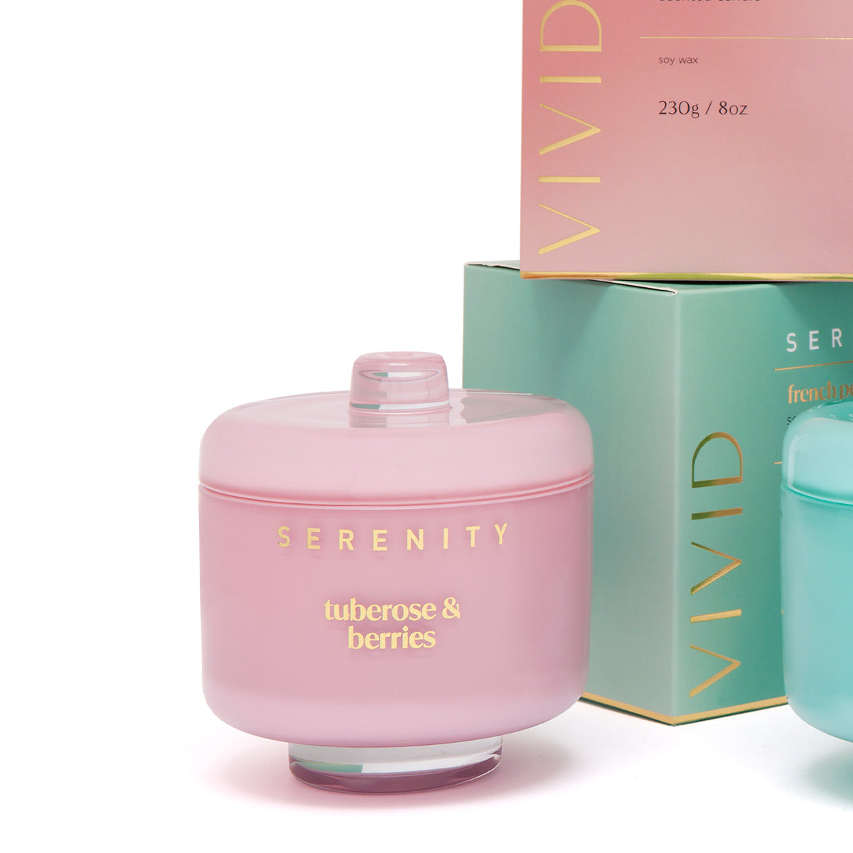 Serenity Vivid Candle - Tuberose & Berries