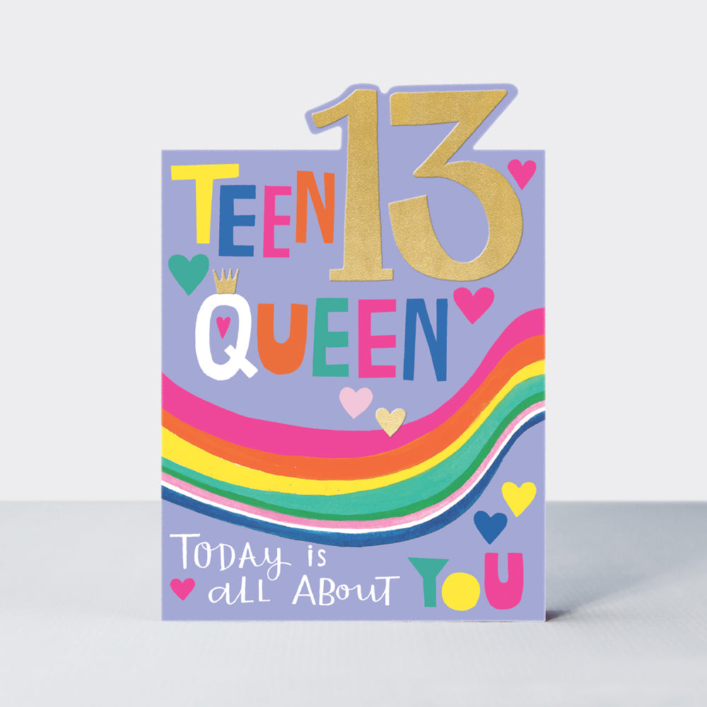 Tiptoes - Age 13 Teen Queen Card