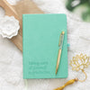 Wellness Journal A5 Paper Notebook with Aventurine Crystal Pen