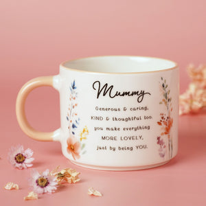 the cottage garden peach mug - mummy - More Than Just a Gift | Narborough Hall