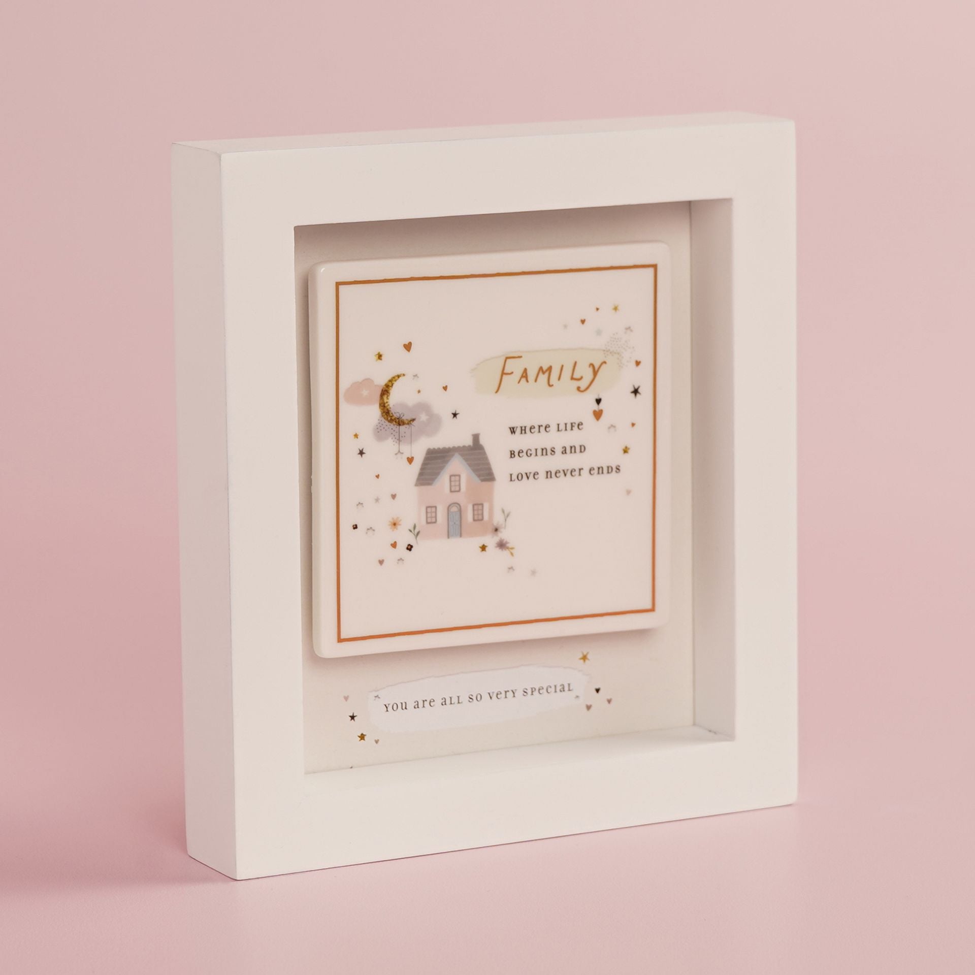 The Little Things Boxed Plaque - Family