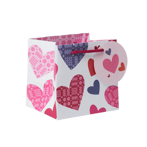 Tapestry Hearts Mug Gift Bag