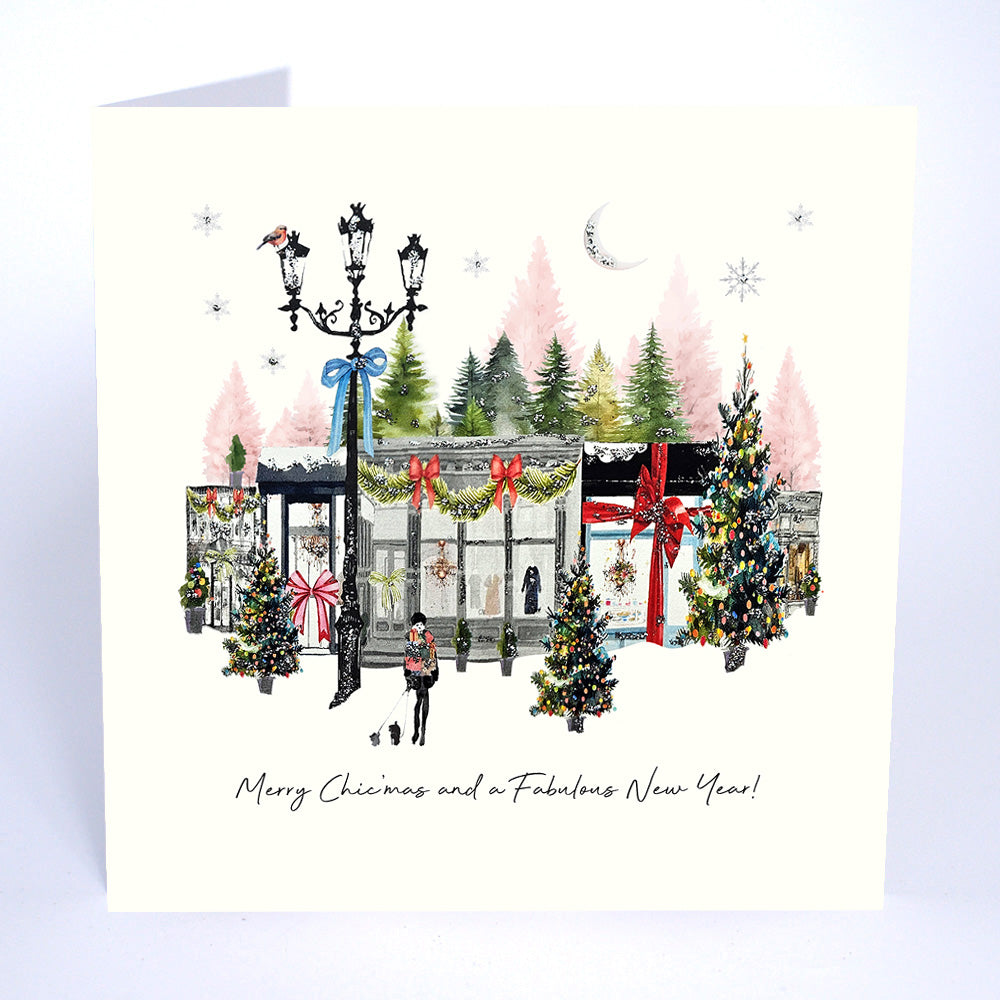 Five Dollar Shake Merry Christmas and a Happy New Year (Shops) Christmas Card