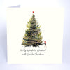 Five Dollar Shake To My Wonderful Husband With Love for Christmas (Tree) Christmas Card