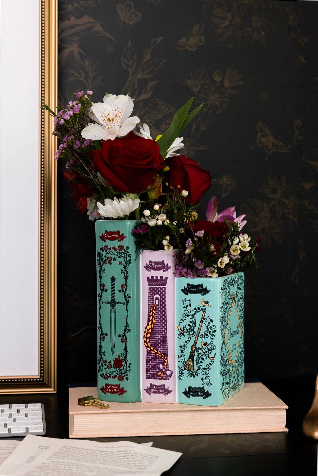 Steel Mill & Co UK - Triple Book Vase, Grimm's Fairy Tales