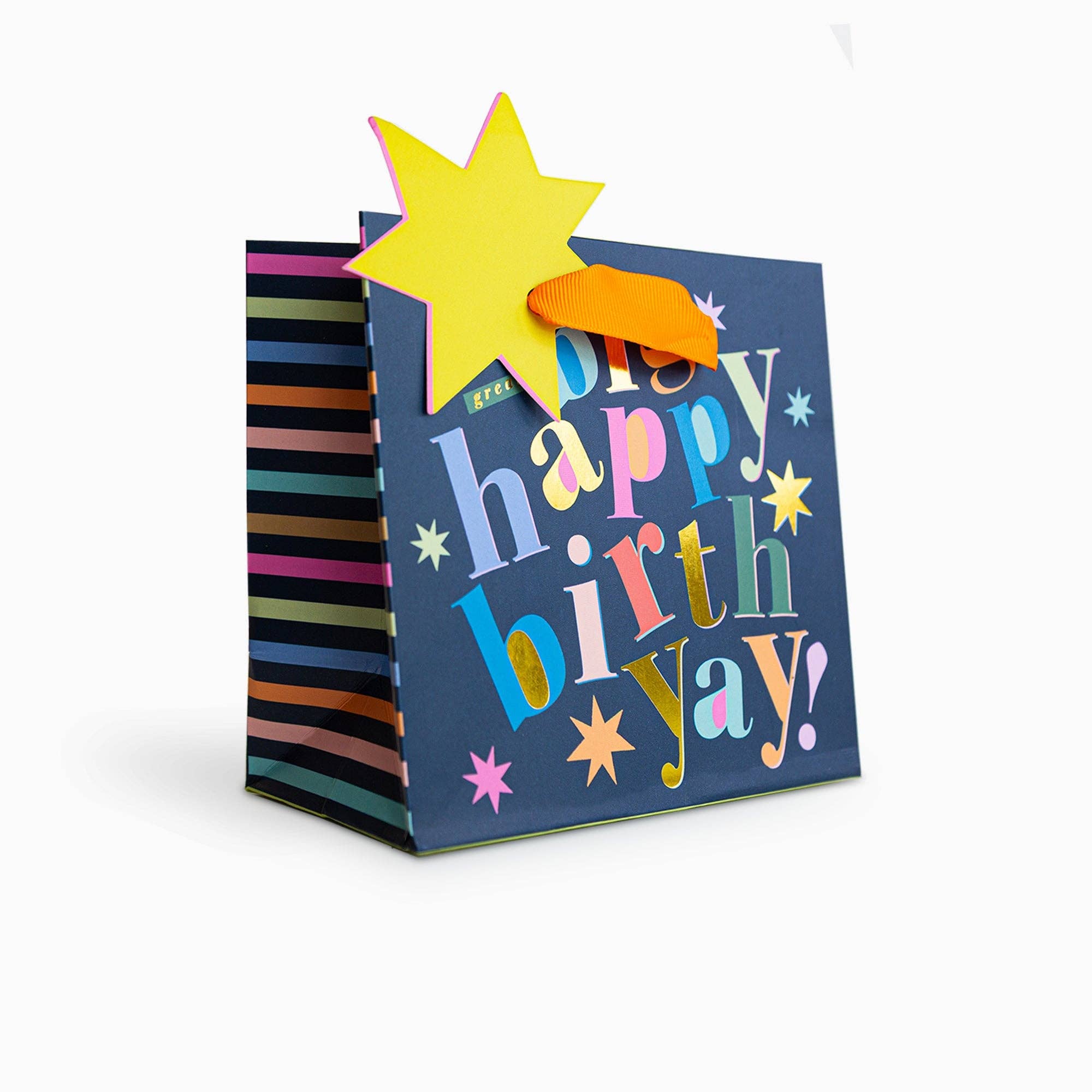 Whistlefish - Bold Navy Birthday Small Gift Bag