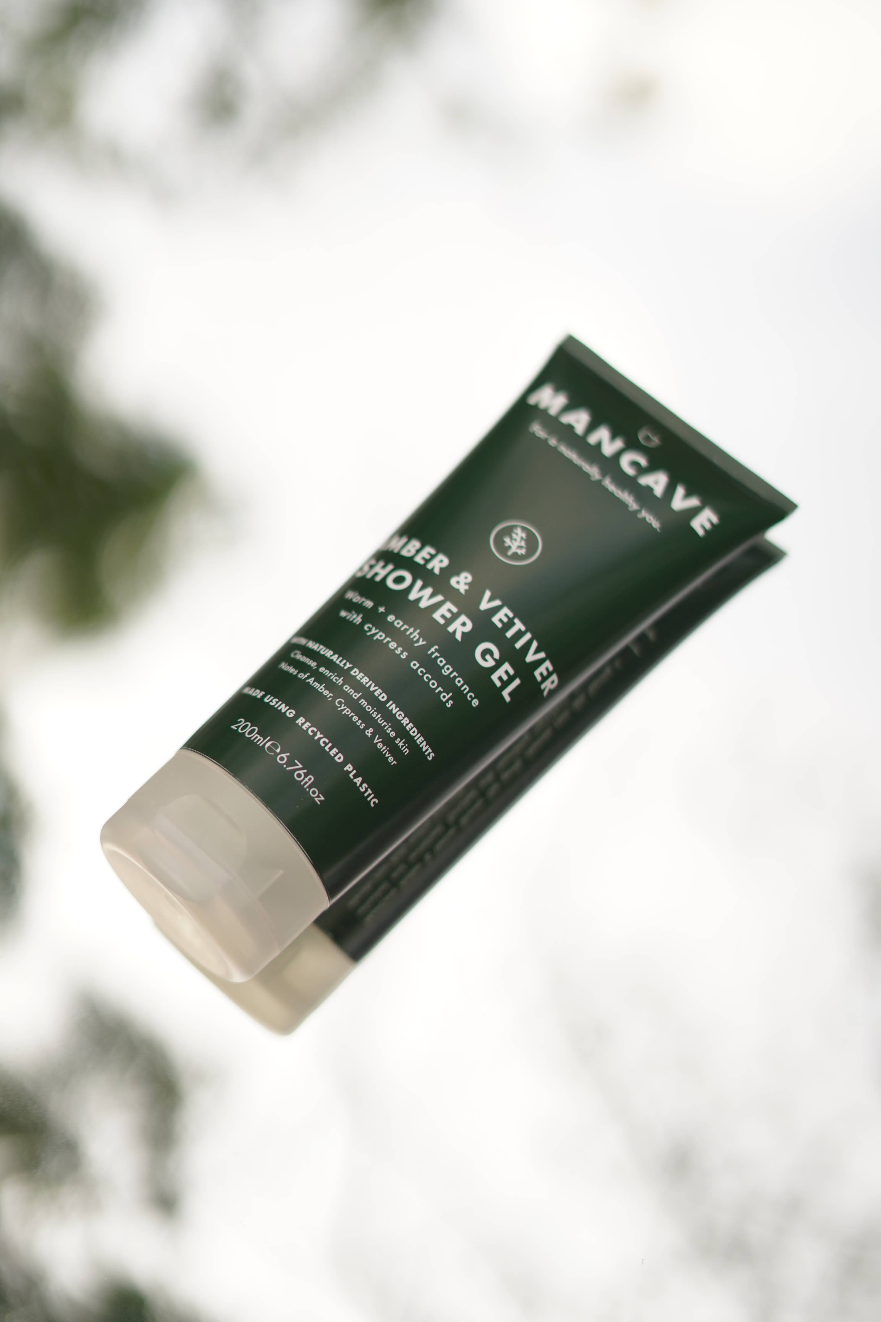 ManCave - Amber & Vetiver 200ml, Mens Shower Gel, Christmas Gifts