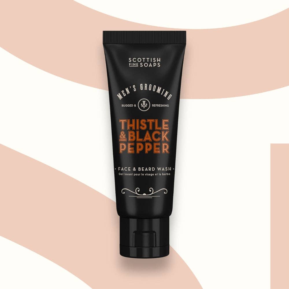 Scottish Fine Soaps - Thistle & Black Pepper Face & Beard Wash 75ml
