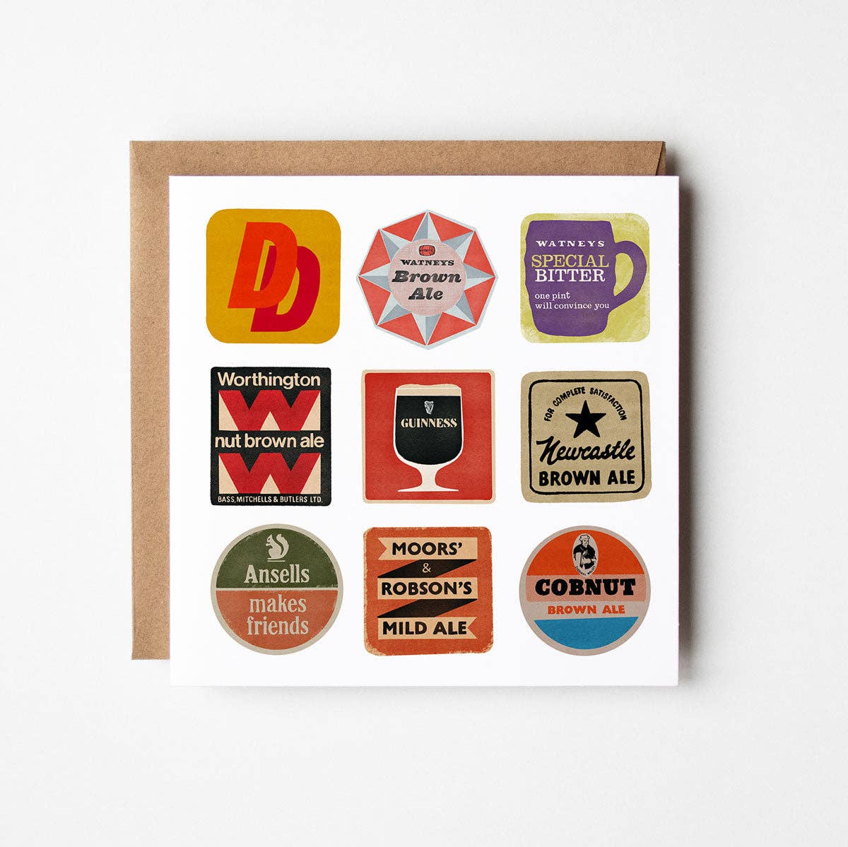 Design Smith - Beer Mats - blank greetings card - More Than Just a Gift | Narborough Hall