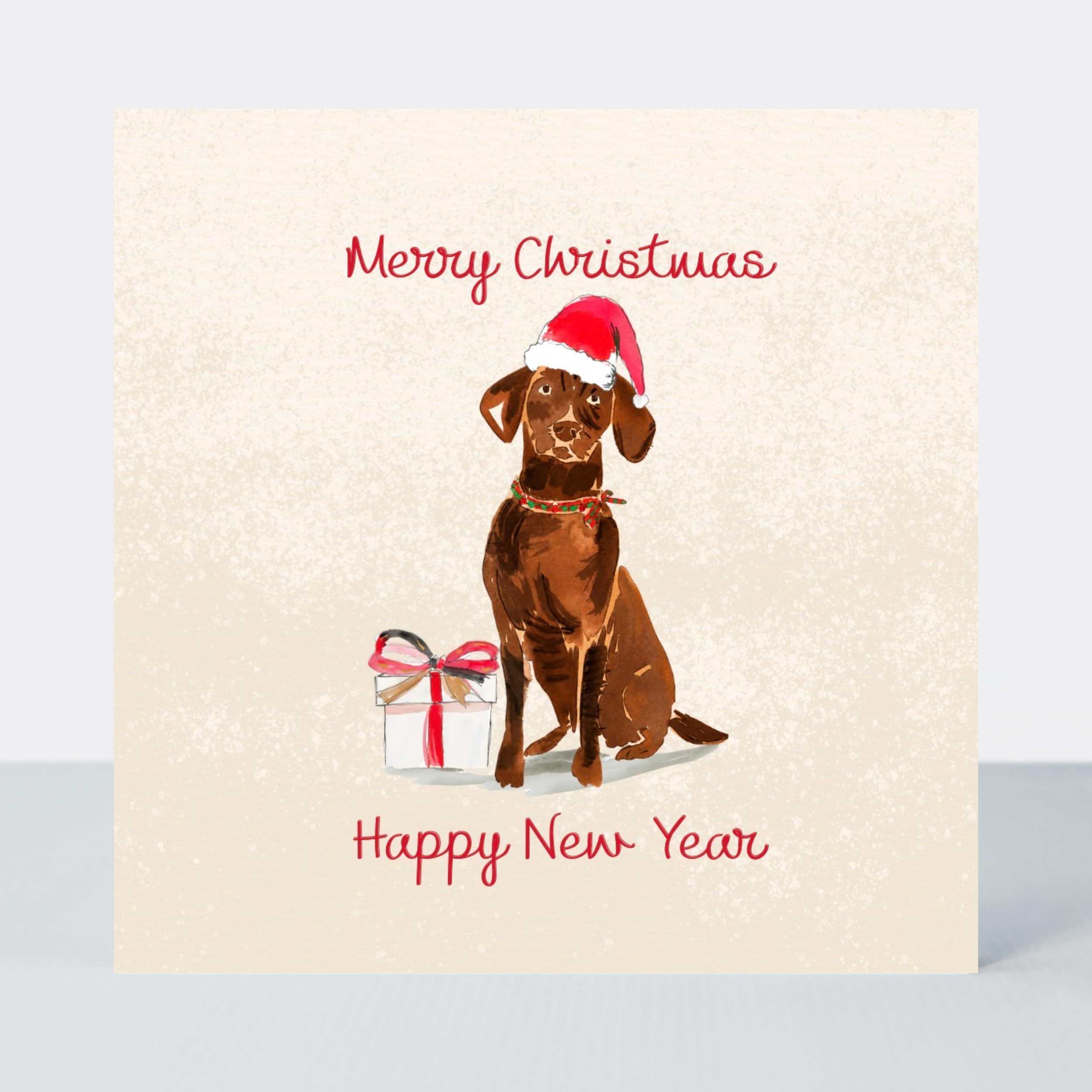 Petimo - Merry Tails Cute Labrador Dog Christmas Card