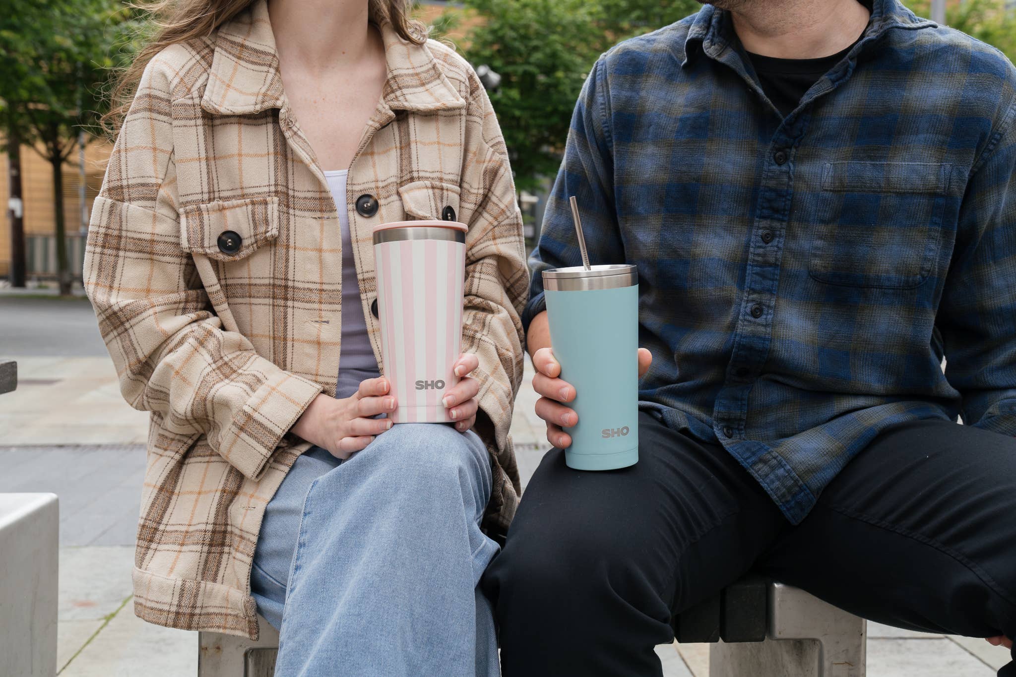 SHO - Calix┃Insulated Reusable Coffee Cup: Designs / Seaside Sundae / 500ml