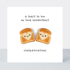 Petimo - Toast To Your Engagement Cute Better Together Card