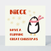 Petimo - Polar  Party Niece Flipping Great Christmas Penguin Card