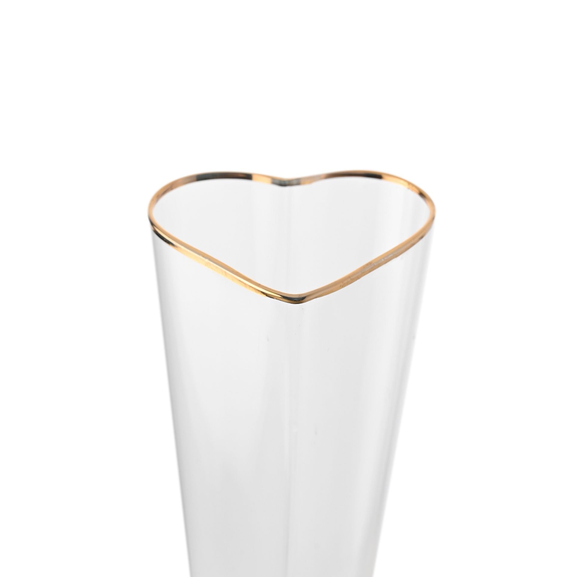 Amore Set Of 2 Heart Shaped Flute Glasses