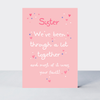 Petimo - Nice One Sister Your Fault Funny Pink Card 