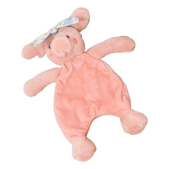 Plush Mini Farm Cute Pig With Chintz Headband Doudou Comforter