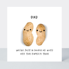 Petimo - Dad Couple of Nuts Family Tree Fun Cute Better Together Card