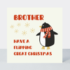 Petimo - Polar  Party Brother Flipping Great Christmas Penguin Card